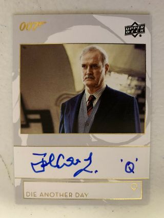 2019 Upper Deck James Bond John Cleese As Q Auto Die Another Day
