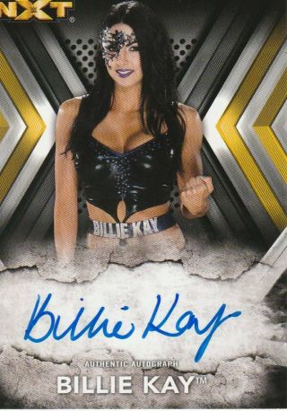 Billie Kay Iiconics 2017 Topps Nxt Authentic Autograph Trading Card Wwe