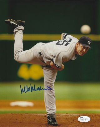 York Yankees Mike Mussina Signed 8x10 Photo W/ Jsa Cert