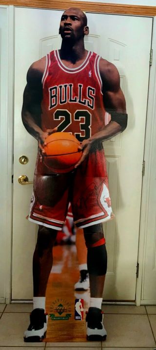 1996 Michael Jordan Upper Deck Life - Size Cardboard Cutout Standee Bulls Rare