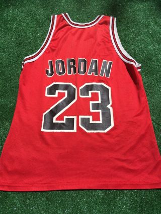 Vintage Champion Michael Jordan Chicago Bulls Jersey Men Size 40 Small Medium
