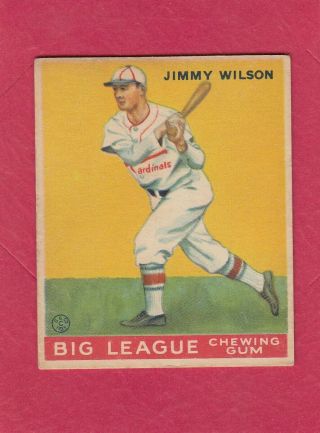 1933 V353 Big League World Wide Gum Goudey 37 Jimmy Wilson