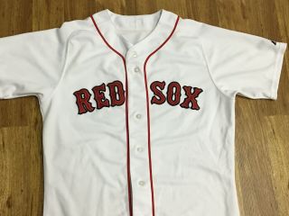 MENS 44 - Vtg MLB Boston Red Sox 15 Dustin Pedroia Majestic Sewn On Jersey USA 3