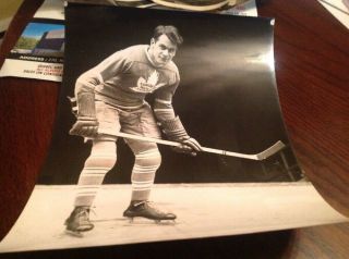 Syl Apps 1940s Alexandria Studios Nhl Hockey Photo Toronto Maple Leafs