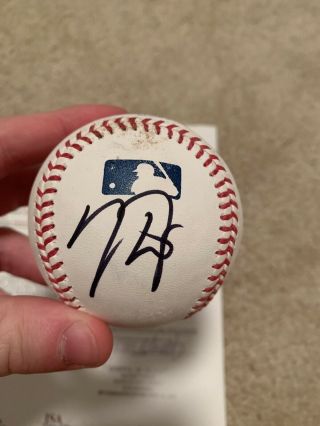 Mike Trout Signed Romlb Game Baseball Jsa Certified Autograph Loa Auto