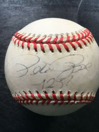 Pete Rose Hand Signed Autographed Baseball - Guaranteed Authentic