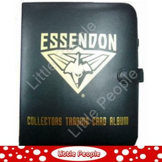 Afl Trading Cards Club Footy Album Folder Essendon (with 10 Pages)