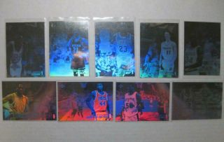 1991 - 92 Upper Deck Award Winners Holograms 9 Card Set W/ 2x Michael Jordan Akeem