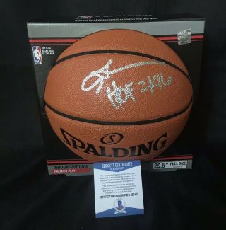Allen Iverson Signed Autographed Spalding Basketball “hof 2k16” Insc Beckett