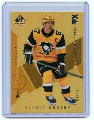 2018 - 19 Sp Authentic Spectrum Fx Gold Sidney Crosby /50