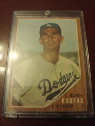 1962 Topps Sandy Koufax 5 Baseball Card