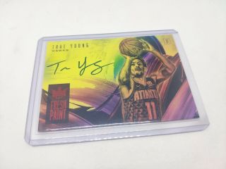 2018 - 19 Court Kings Fresh Paint Rookie Rc Auto Ruby Trae Young D /99