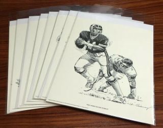 York Giants Nick Galloway Prints (x81) Pre Owned 1981 Shell Simms Taylor Etc