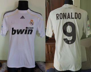 Real Madrid 2009 2010 Home Ronaldo Cr7 Football Shirt Soccer Jersey Adidas M Men