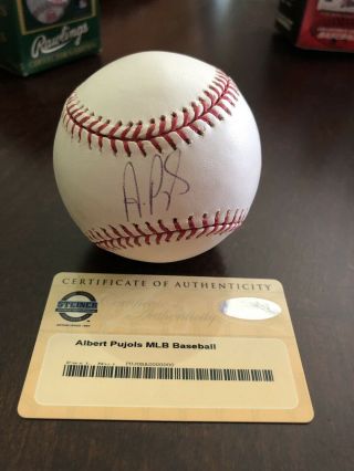 Albert Pujols Autographed Signed Baseball Omlb Steiner