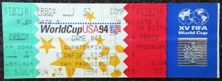 Fifa 1994 World Cup Ticket Match 48 Quarter - Finals Romania Vs Sweden