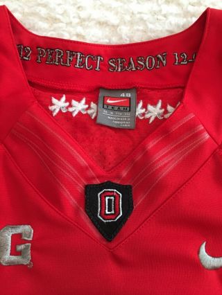Ohio State OSU Nike Jersey Braxton Miller 5,  Big 10,  2012 Perfect Season 4