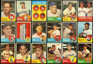 1963 Topps Mid - Grade COMPLETE SET Mantle Mays Clemente Stargell Rose PSA (PWCC) 3