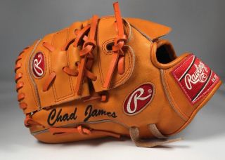 Miami Marlins Game Rawlings Orange Pros12 - 9jo 11.  75 " Left Handed Glove