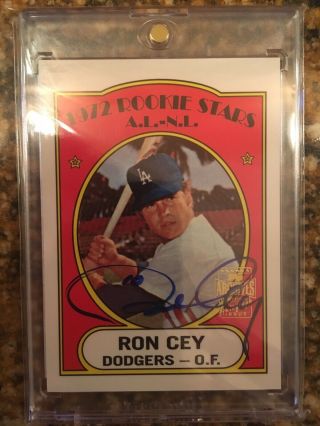 2001 Topps Archives Certified Autograph 761 - Dodgers Great Ron Cey