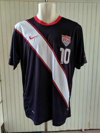 2010 Nike Authentic Usa Landon Donovan Soccer Away Jersey Shirt Kit Xl