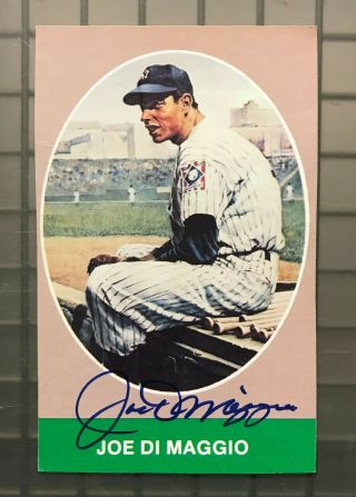 Joe Dimaggio Signed Tcma Postcard Autographed Auto Jsa Loa York Yankees Hof