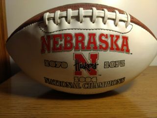 Nebraska Cornhusker orange bowl limited edition football 2