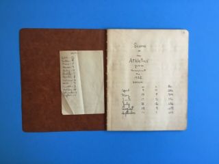 1932 Philadelphia Athletics Season With Games/scores Recorded In Period Notebook