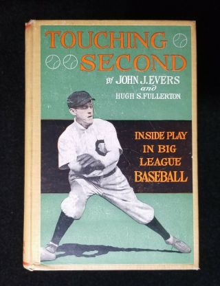 1910 Johnny Evers Touching Second Exmt By Hugh Fullerton 1919 Chicago Black Sox