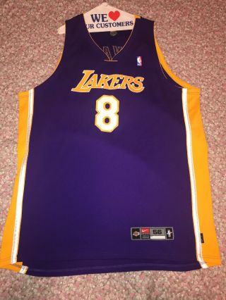 Nba Authentic Nike Kobe Bryant 8 La Lakers Jersey Size 56