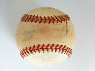 1943 - 1947 Reach No.  0 Official American League Ball William Harridge Baseball