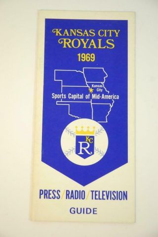 1969 Kansas City Royals Baseball Roster & Media Guide Rs224