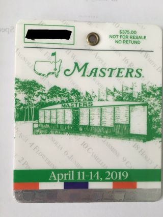 2019 Masters Golf Badge - Tiger Woods Wins Historic 5th Green Jacket