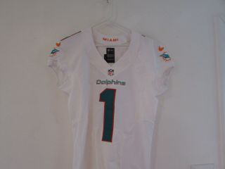 2013 Miami Dolphins Game Issued Road Jersey 1 Webb Size 40