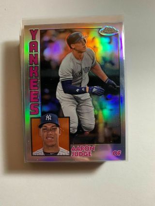 2019 Topps Chrome 1984 Insert Set Judge Mike Trout Acuna Betts Ohtani