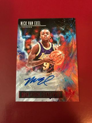 2018 - 2019 Court Kings High Court Signatures Nick Van Exel Auto 23/25 Lakers