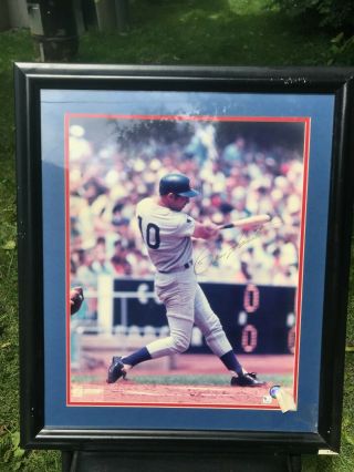 Chicago Cubs Ron Santo Signed 16x20 Swarts Sports Sig Is A Little Fadded