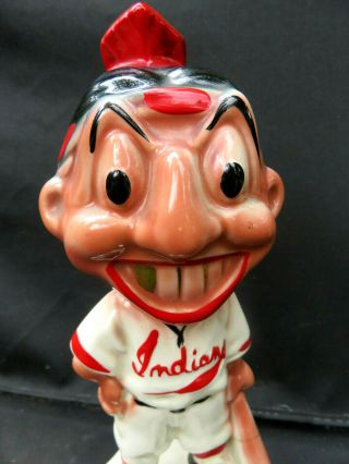 Cleveland Indians Stanford Pottery Sebring OH Razor Discard NOT Bank Chief Wahoo 2