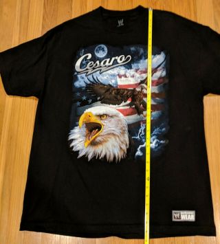 WWE Cesaro T - Shirt XL We the People International Superpower USA Eagle Flag 5