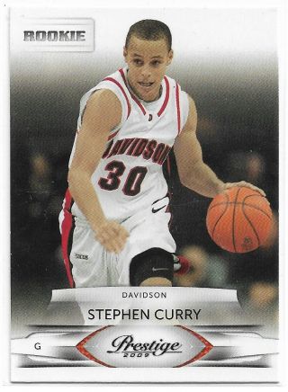 Stephen Curry 2009 - 10 Prestige Basketball Rookie Card 230 Golden State Warriors