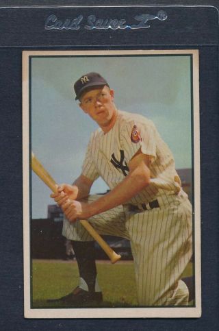 1953 Bowman Color 063 Gil Mcdougald Yankees Vg 68