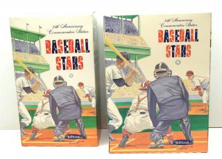 2pc 1988 Hartland Baseball Stars Statues Mickey Mantle,  Ted Williams W/ Bats