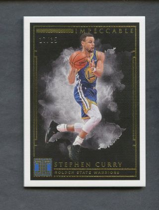 2018 - 19 Panini Noir 25 Stephen Curry Golden State Warriors 17/35