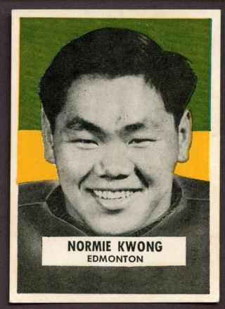 1959 Wheaties Cfl Normie Kwong Edmonton Eskimos