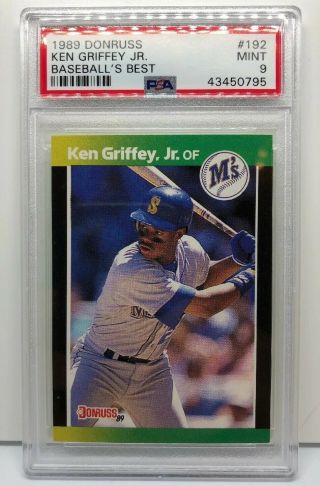 1989 Donruss Baseballs Best Ken Griffey Jr Psa 9