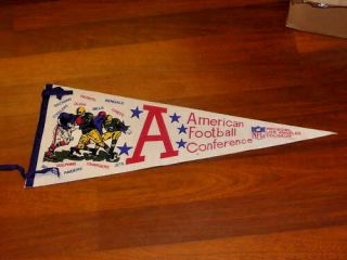 1971 - 72 Afc Pro Bowl Football Pennant Played In Los Angeles