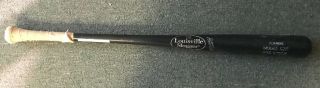 MARLINS/ANGELS LOUISVILLE GAME USED/CRACKED BAT HAND SIGNED SCOTT COUSINS W/COA 2
