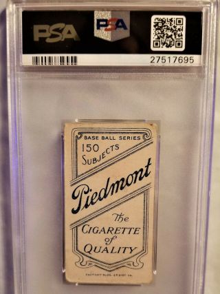 1909 - 11 T206 Ty Cobb HOF Green Portrait PSA 1.  5 PIedmont 150 Baseball Card 2