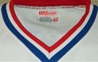 1985 Albert Hall Game Worn Atlanta Braves Home Jersey 2 - Wilson Size 40 5
