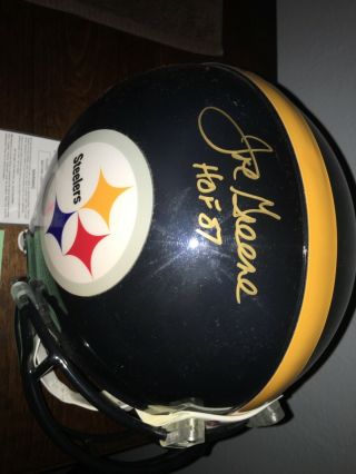Joe Greene Auto/Signed Steelers Throwback Full Size Authentic Helmet HoF 87 3